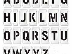 Sablon pentru podea cu litera A-Z